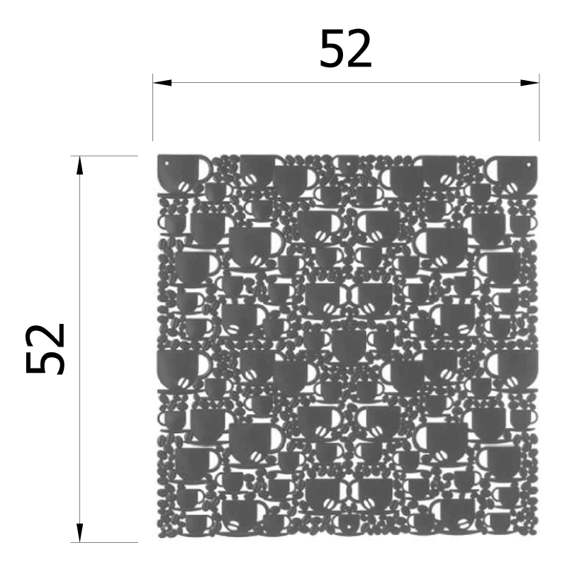 VedoNonVedo O'Caffé dekoratives Element zur Einrichtung und Teilung von Räumen - braun 2